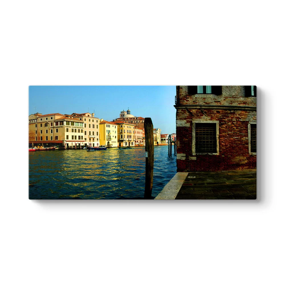 Venedik Kanal Panorama Tablo - Model 5